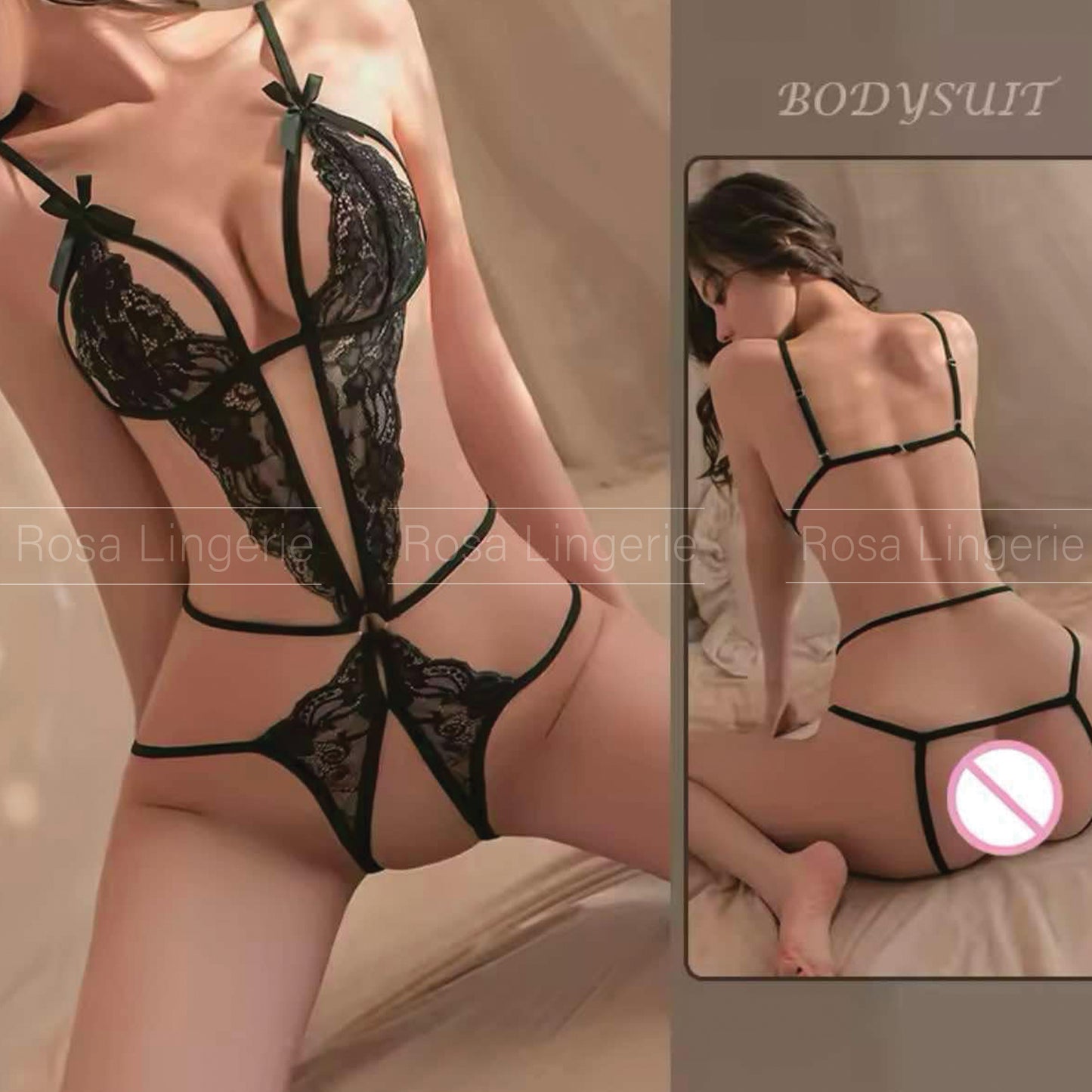 Trikini Dentelle Noir