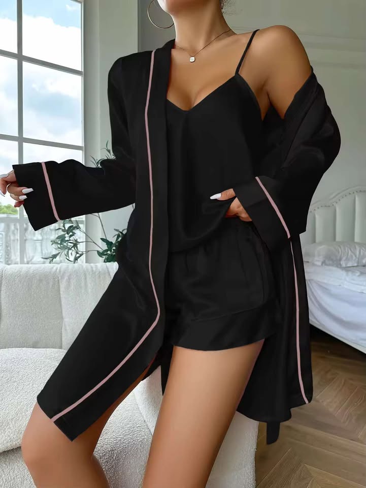 Pyjama Satin Chic 3 PCS