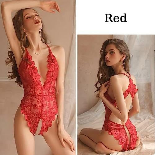 Trikini Rouge Col V