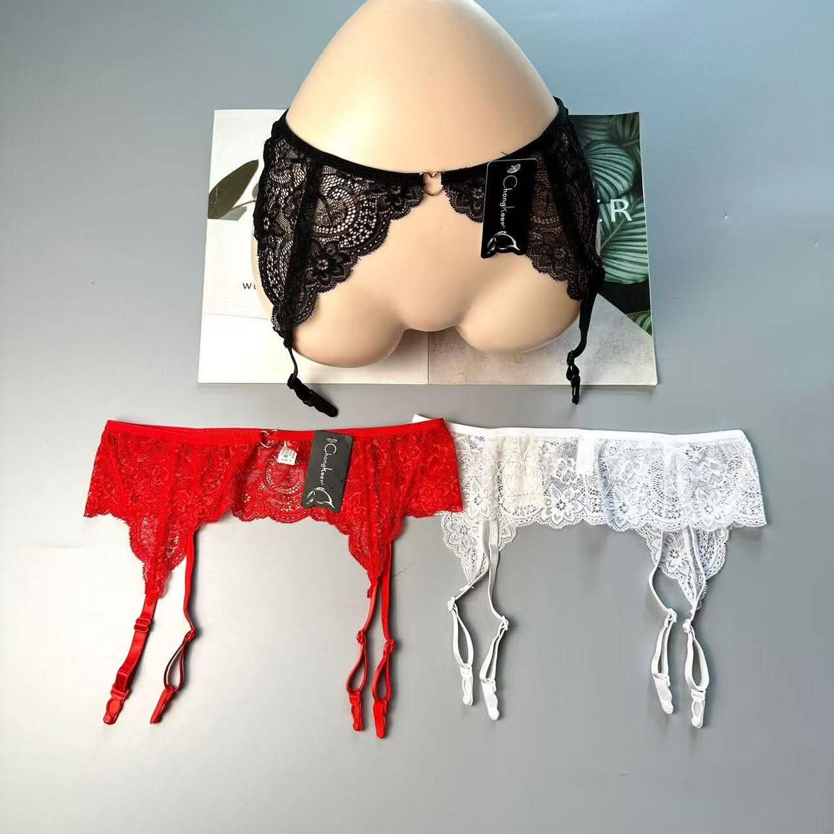 Porte-jarretelles en dentelle