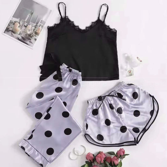 Pyjama Satin 3 Pcs