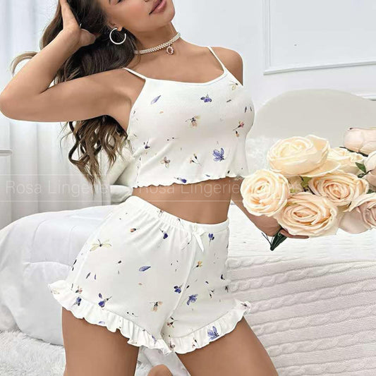 Pyjama Short Fleurie