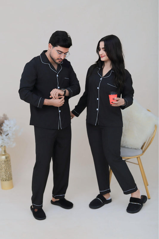 Pyjama de Couple manche longue  (2 pyjamas)